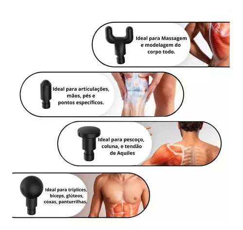 PISTOLA MASSAGEADORA PROFISSIONAL NEW MUSCLE - MIMOSFEMININO