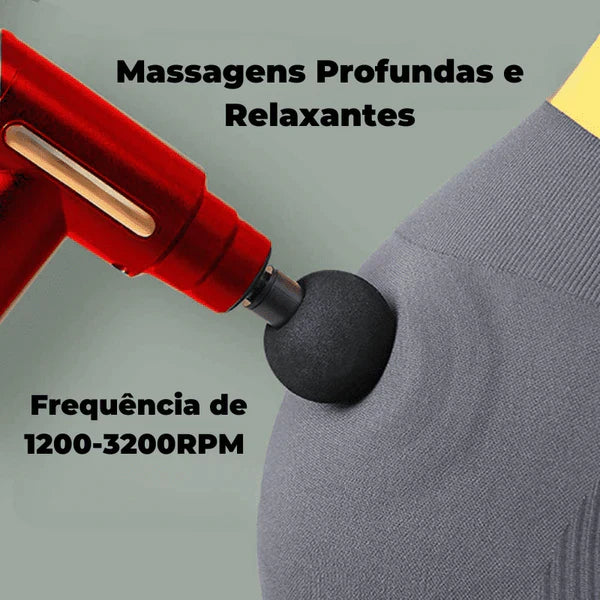 PISTOLA MASSAGEADORA PROFISSIONAL NEW MUSCLE - MIMOSFEMININO