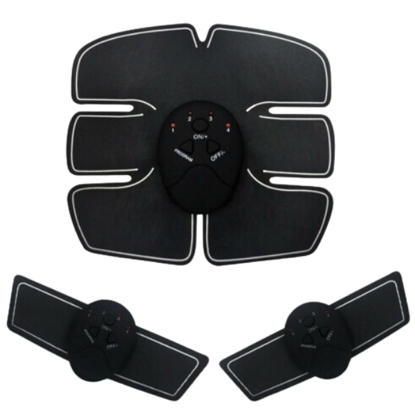 kit Estimulador Muscular Elétrico Abdomen Braços e Pernas