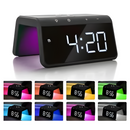 Relógio Despertador + Carregador Indução - (PRETO)