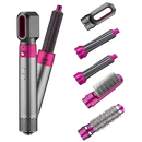 Escova Alisadora 5 em 1 Alisa, Seca, Hidrata, Modela, Anti-Frizz, Bivolt - MIMOSFEMININO