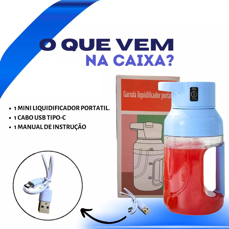 Liquidificador Espremedor Elétrico Portátil - Vida Saudável